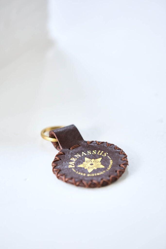 Parnassus Round Keyring Ullswater Brown
